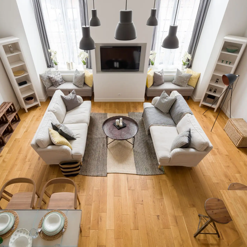 residential flooring project by anchored floors