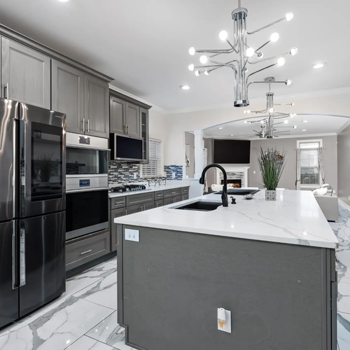 residential flooring project by anchored floors